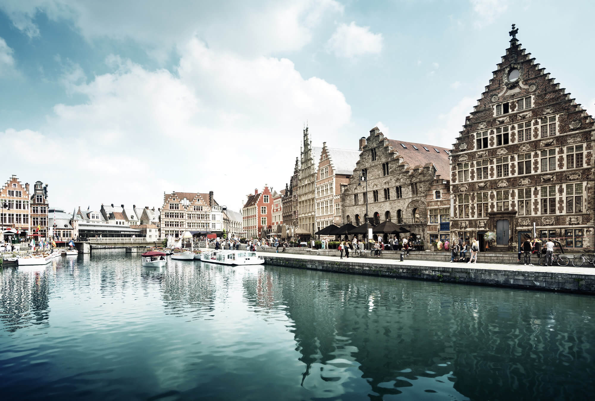 Leie river in Ghent