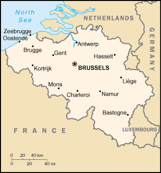 Anderlecht belgium map
