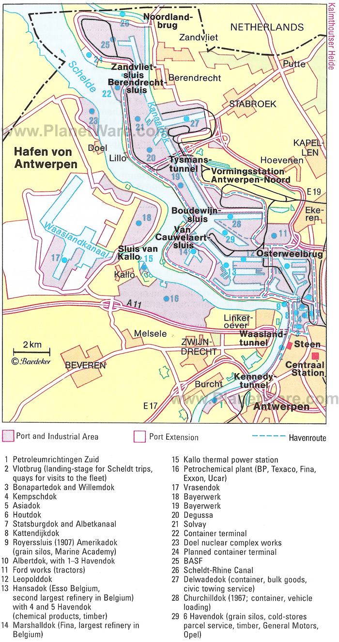 Antwerpen city map