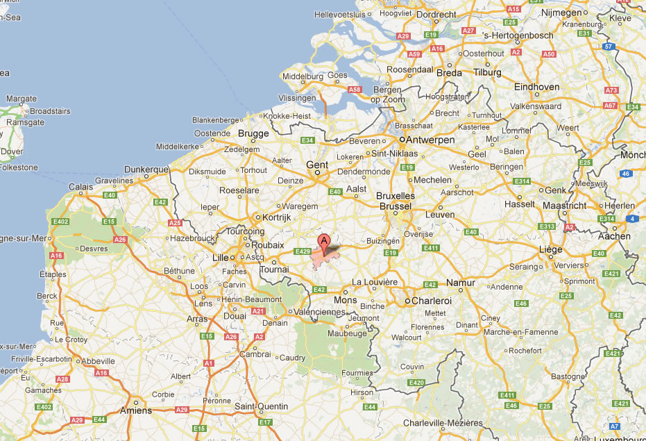 map of Ath Belgium