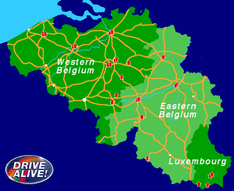 Belgium Map Luxembourg