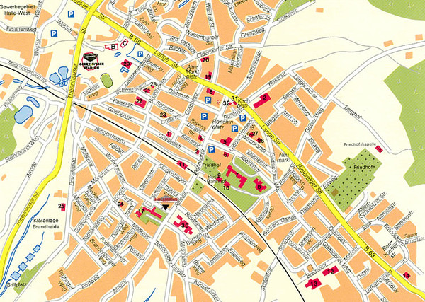 Halle City Map