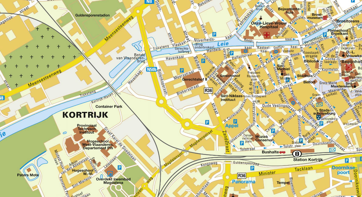 Kortrijk map
