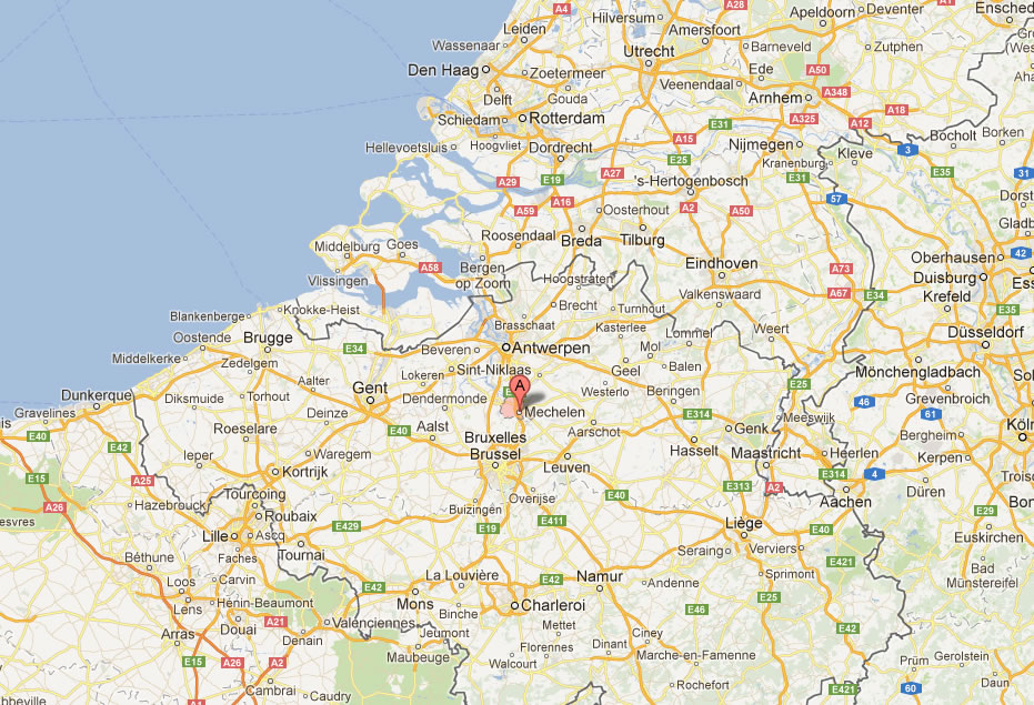 map of Mechelen Belgium