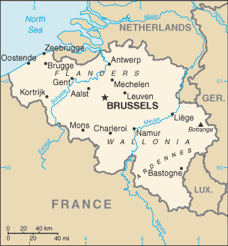 belgium map Mons