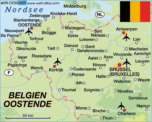 belgium oostende map
