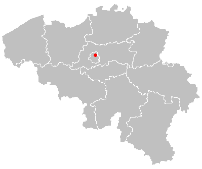 Map of schaarbeek in belgium