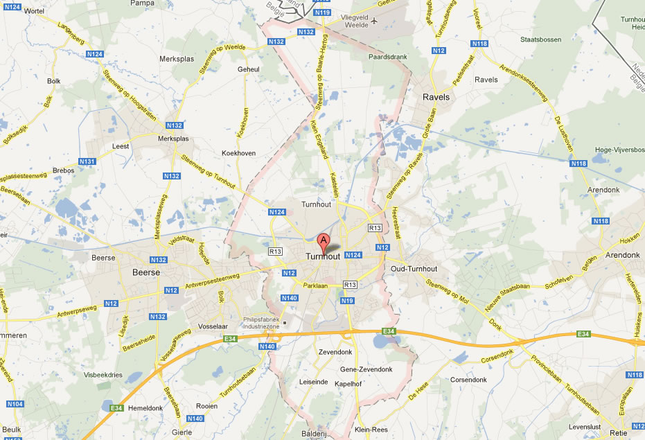 map of Turnhout