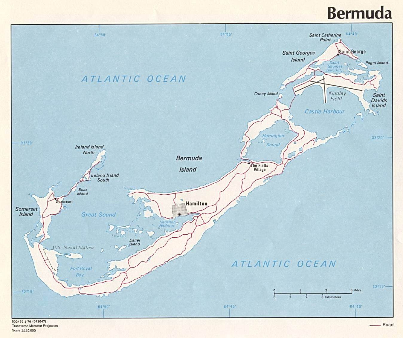Bermuda Political Map