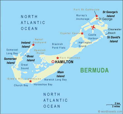 Hamilton bermuda map