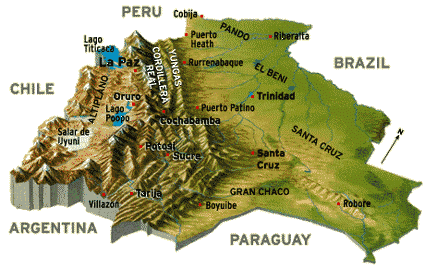 bolivia geography map