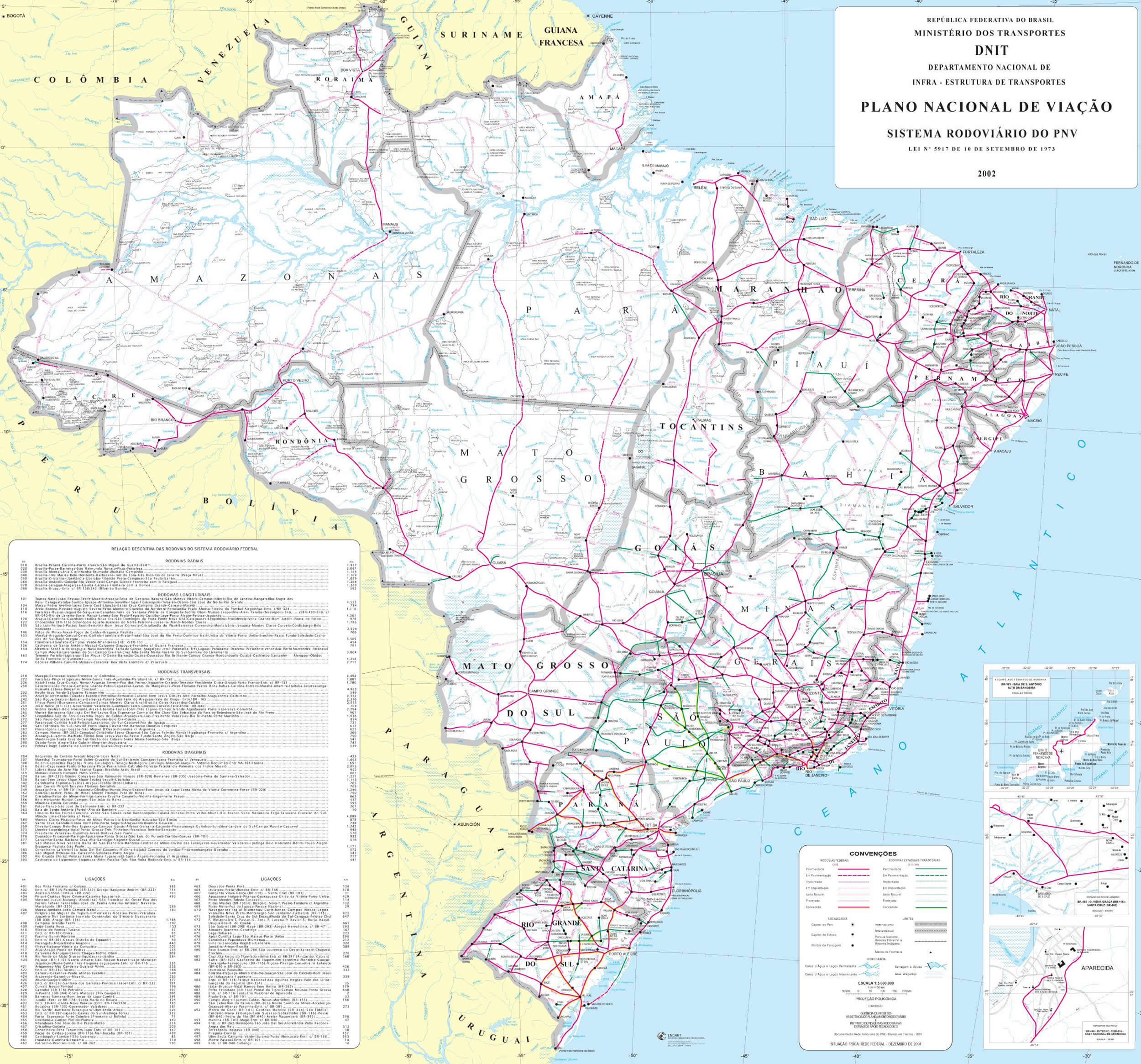 Brazil Large Scale Road Map