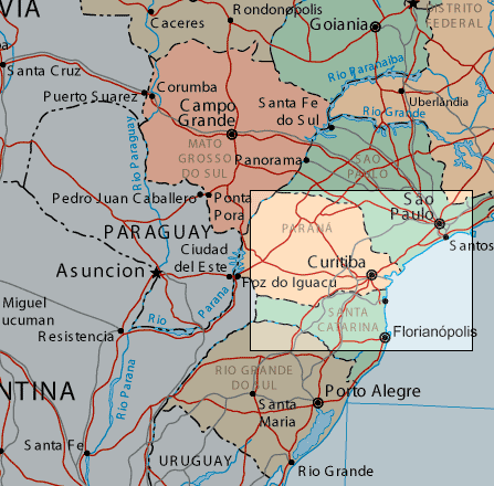 curitiba regions map