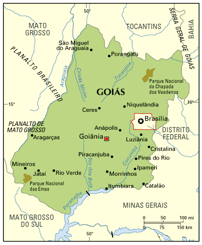 Goiania province map