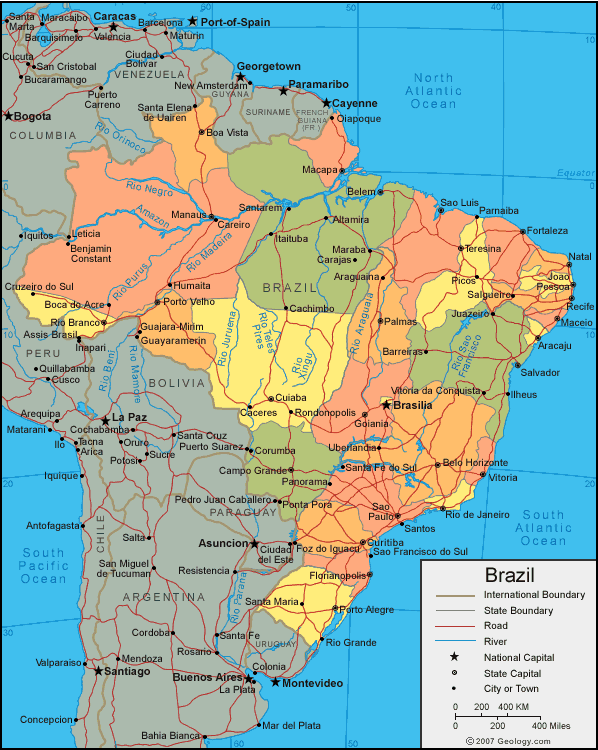 Map of Brazil