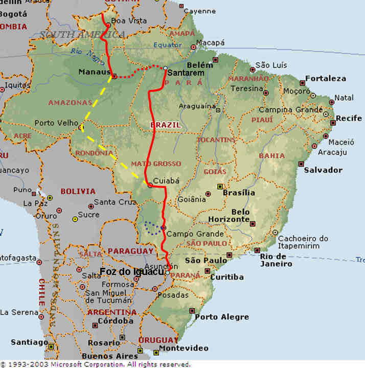 political brazil map