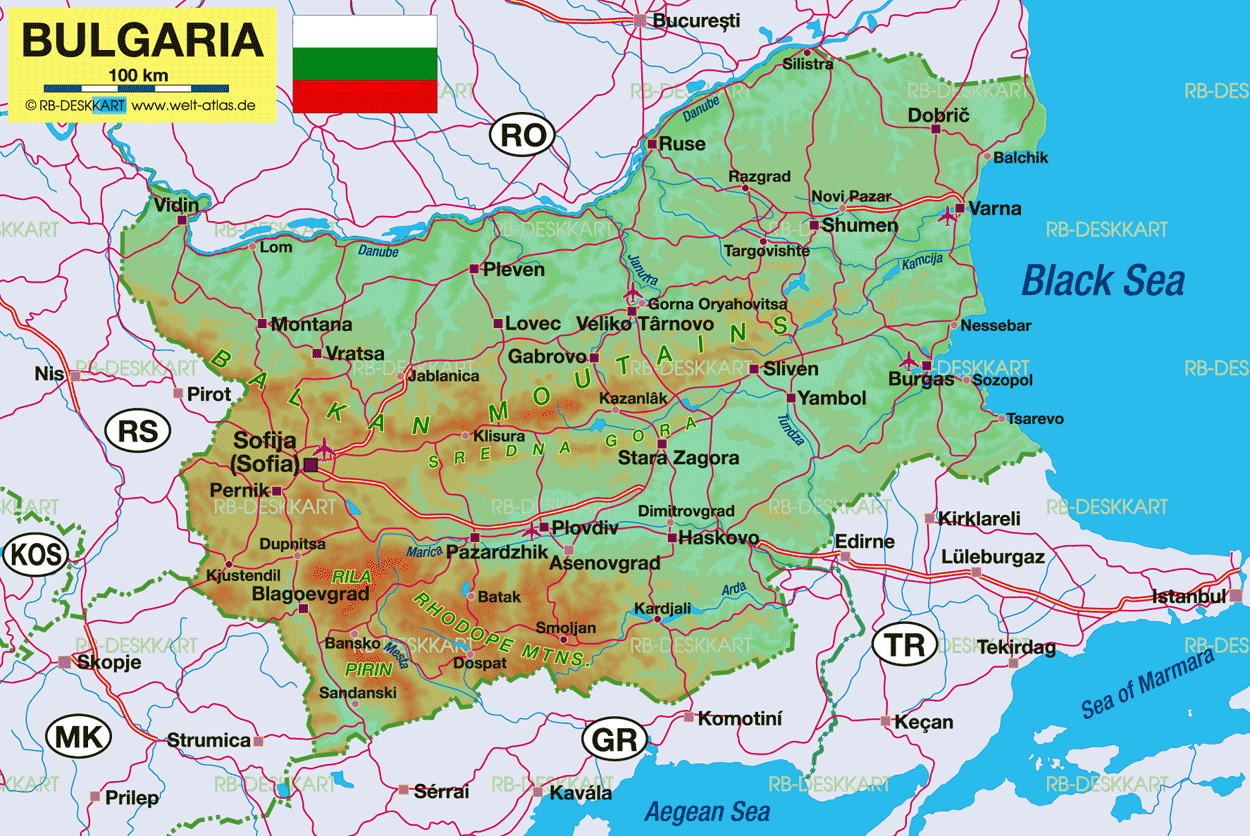 Burgas bulgaria map