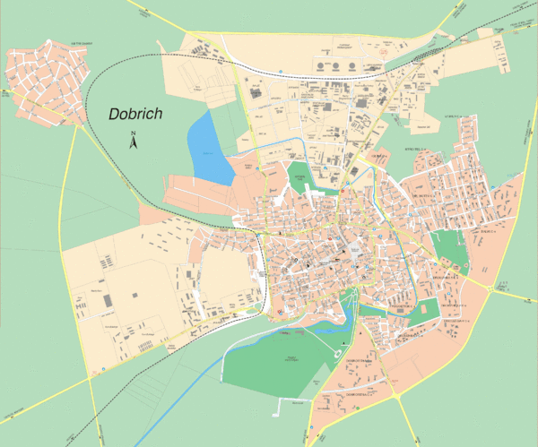 Dobric center map