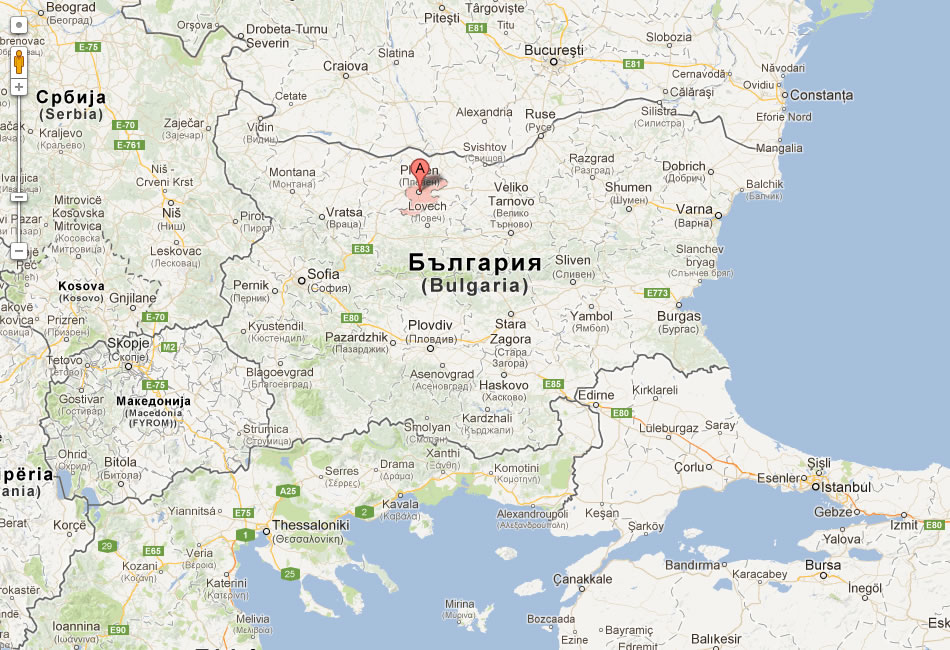 map of Plovdiv bulgaria