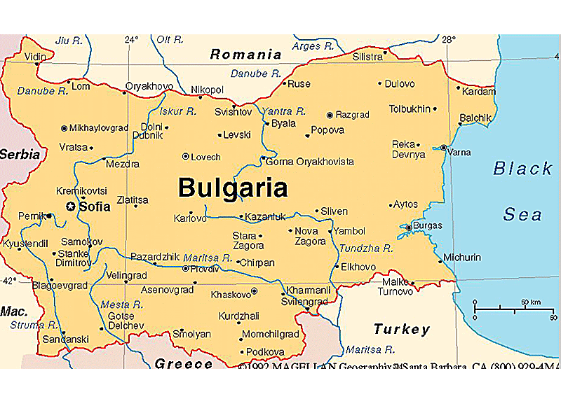 bulgaria Plovdiv map