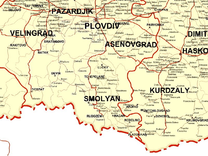 plovdiv regional map