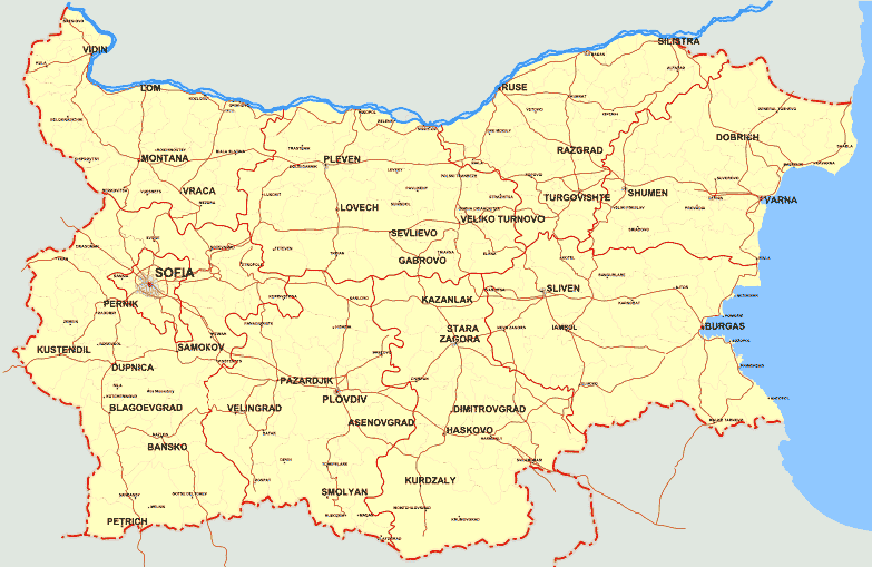 Stara map bulgaria