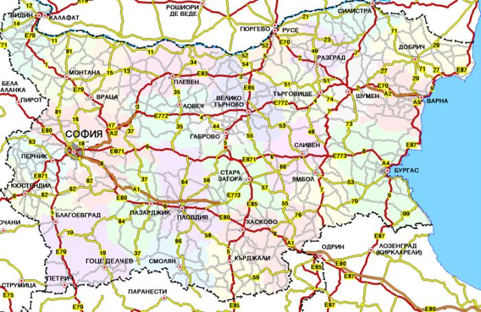 varna bulgaria road map