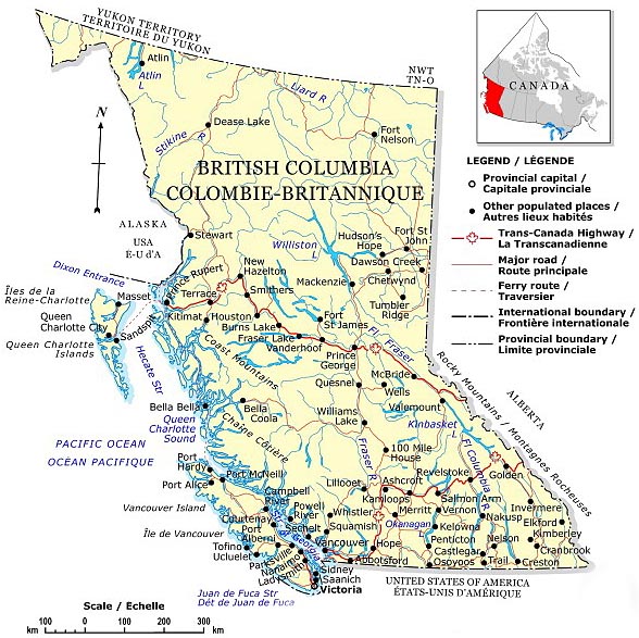 british columbia map Abbotsford