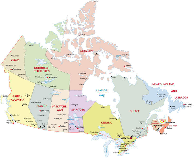 Canada Administrative Map