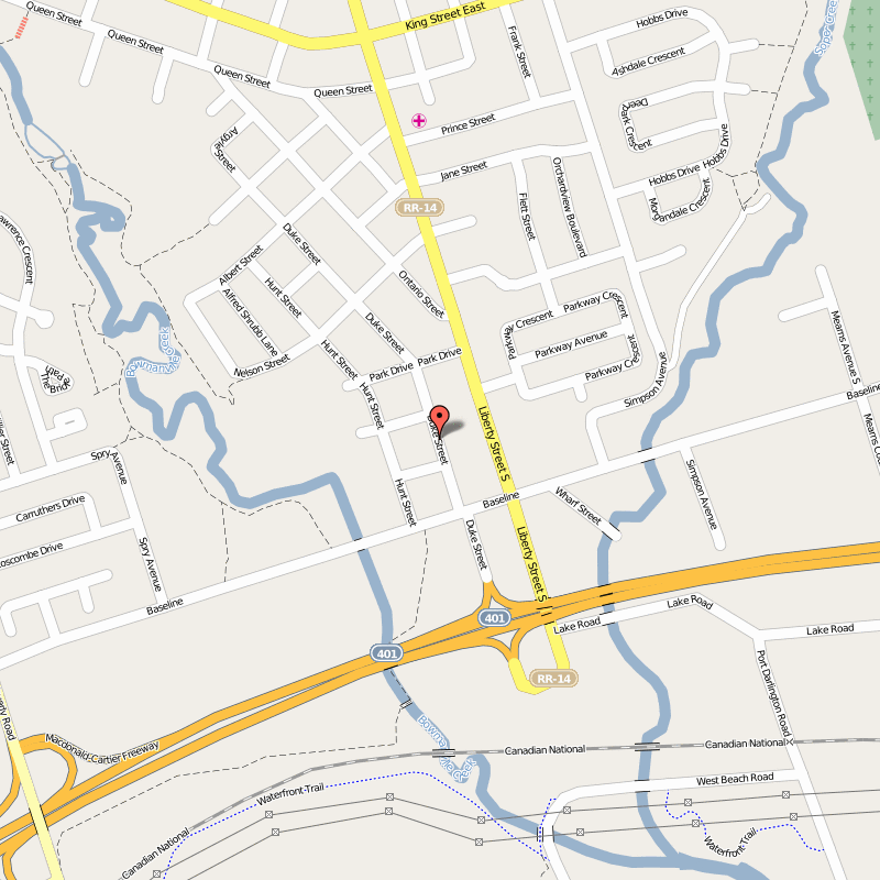 map of Bowmanville