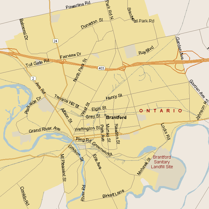 Brantford Map