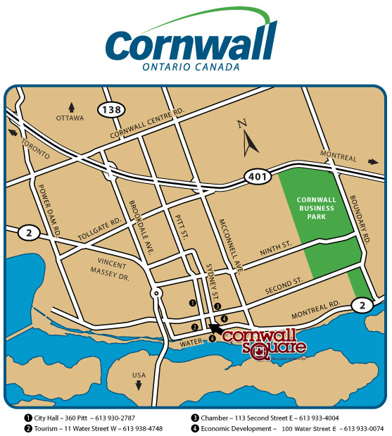 cornwall street map