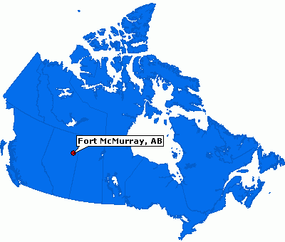 Fort McMurray map canada