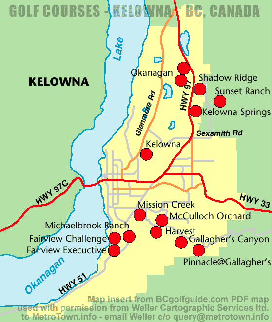 map of Kelowna
