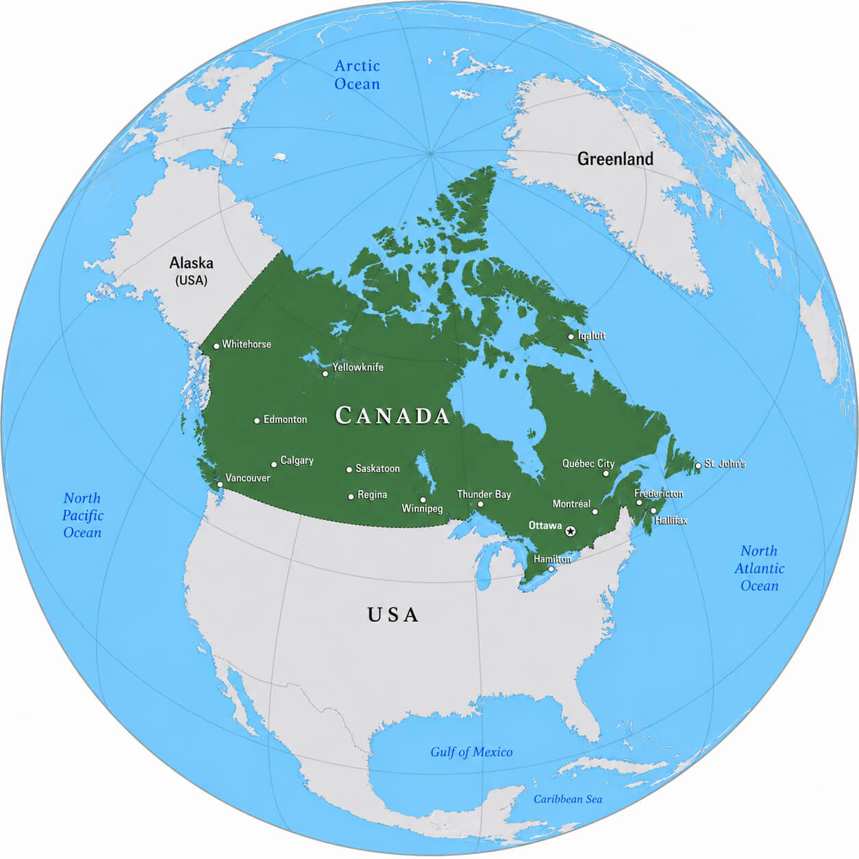 Canada World location map