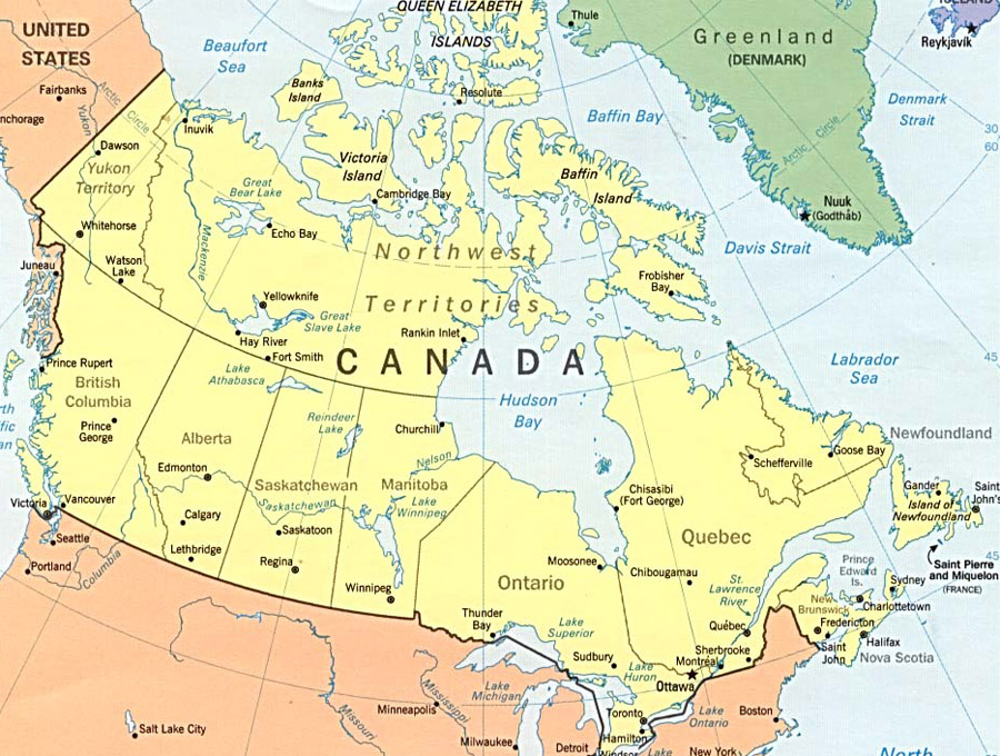 Montreal Map - Canada