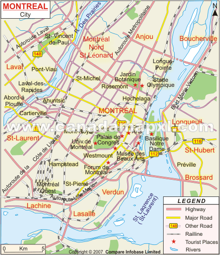 montreal city map