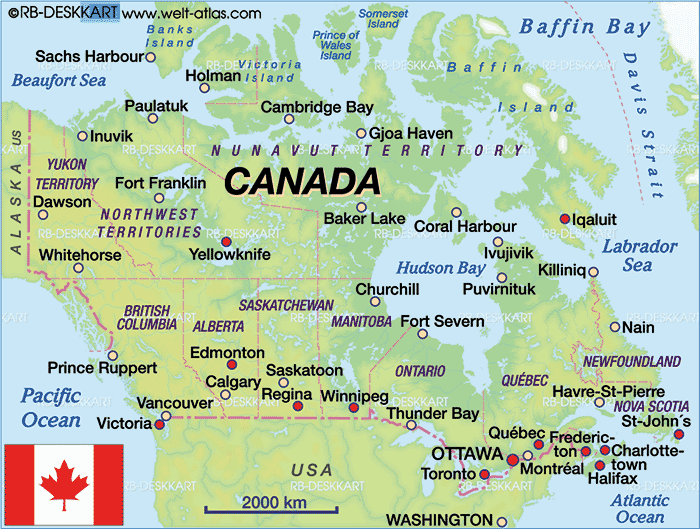 canada map North Bay