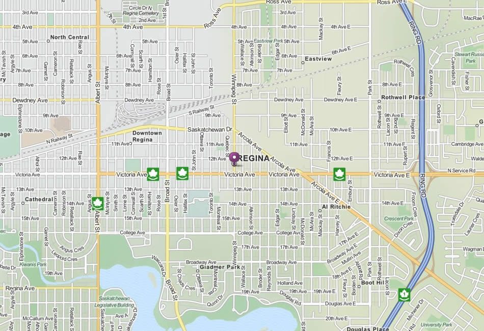Regina Map