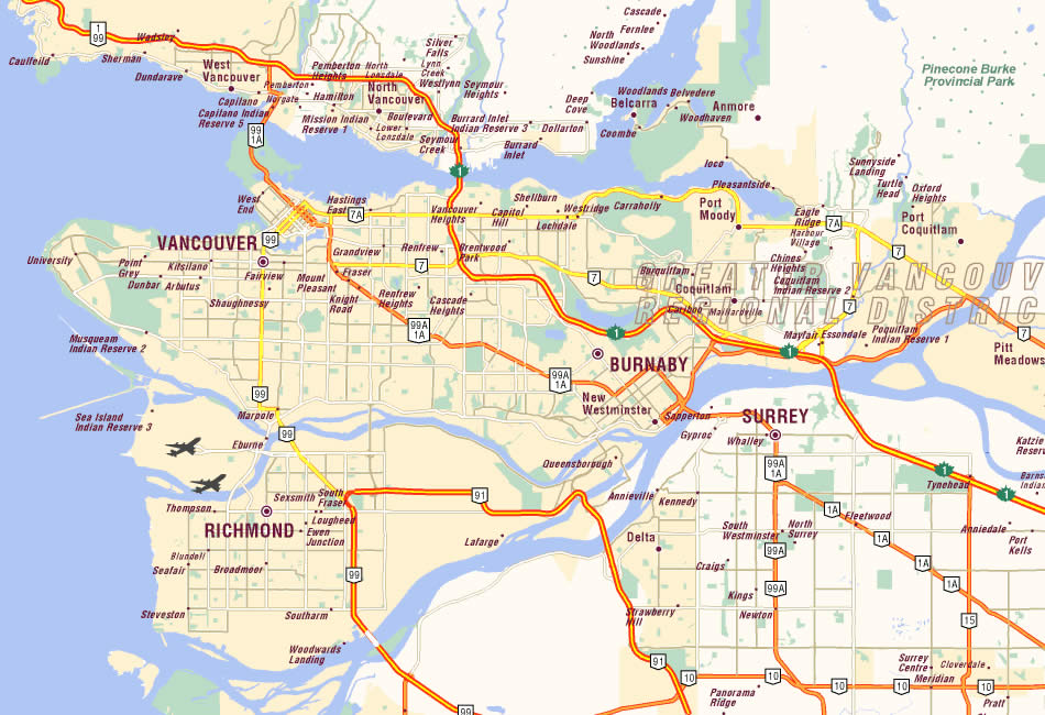 Vancouver Map