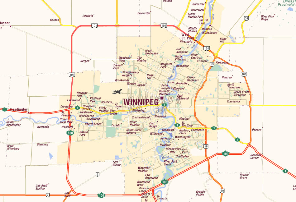 Winnipeg Map