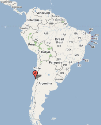 Valparaiso chile map