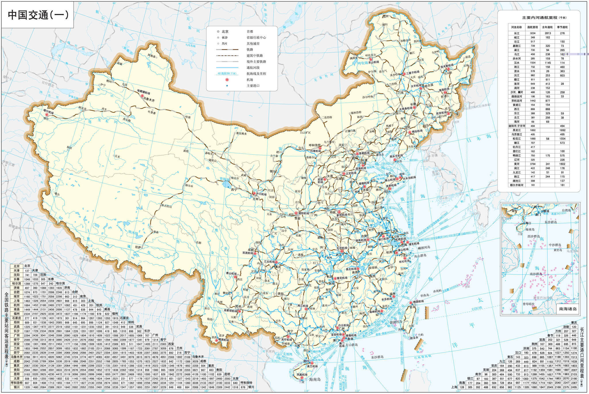 China Railway network Map