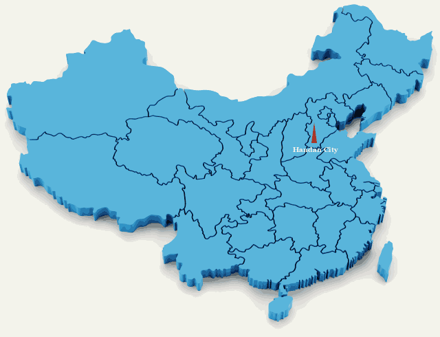 handan map china