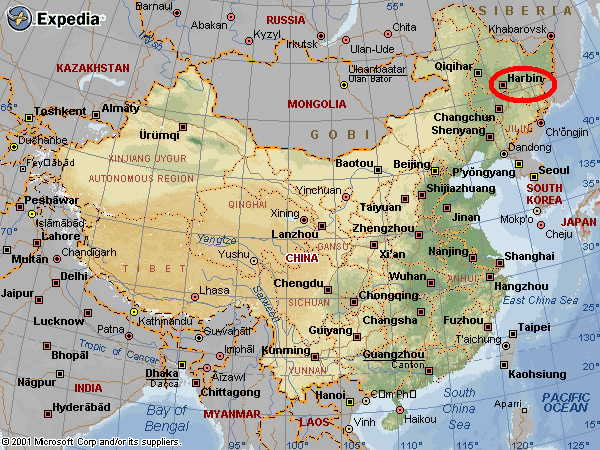 map china harbin