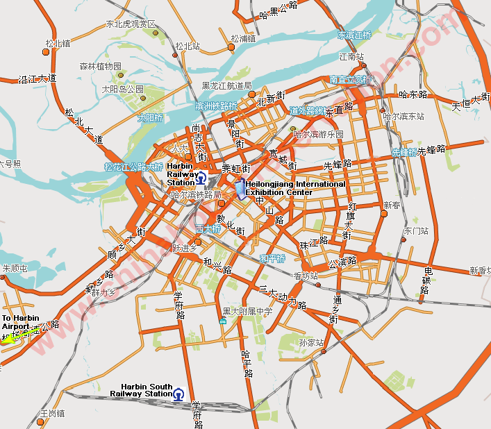 map of harbin