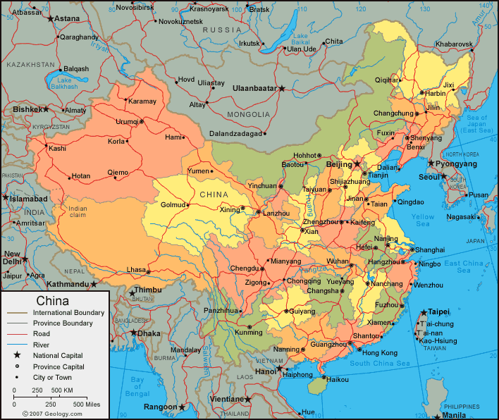 Map of China