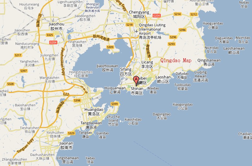 qingdao map china