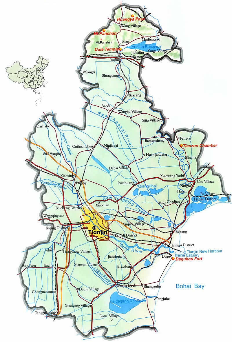 map of tianjin