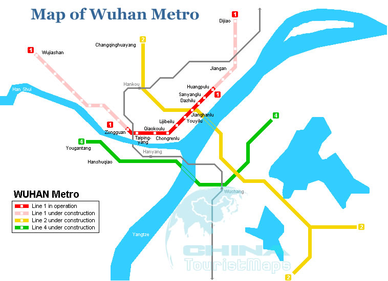 metro map of wuhan